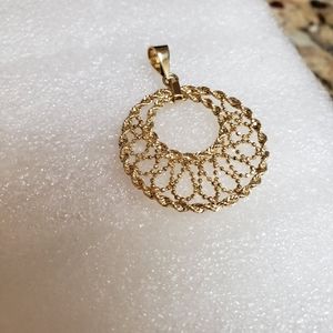 14kt YG pendant,